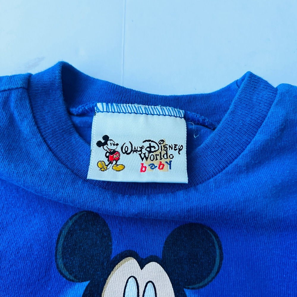 Vintage Walt Disney World Baby Mickey Bodysuit 3M Blue Cotton‎ Parks - Picture 3 of 6